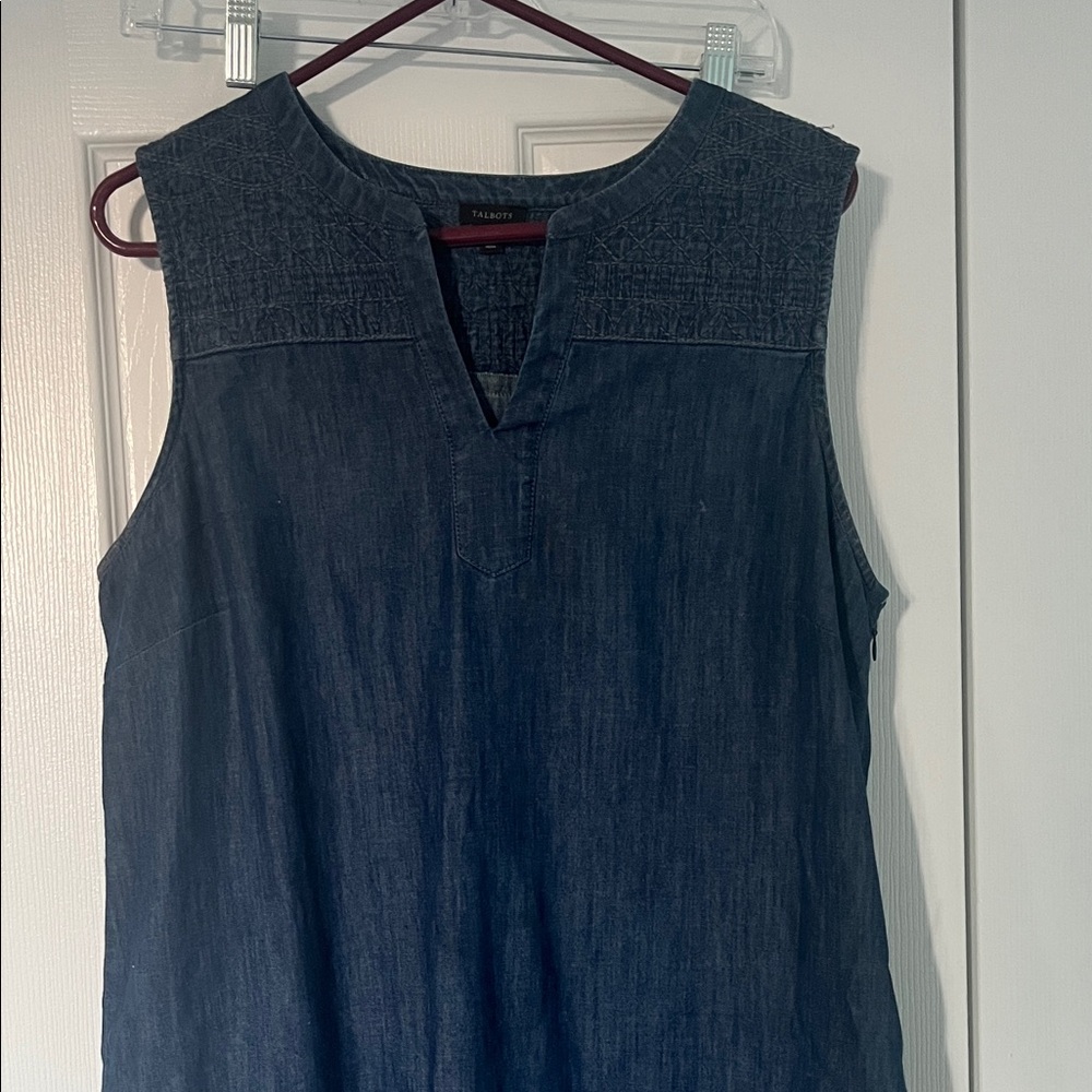 Talbots Dark Blue Denim Tank Top